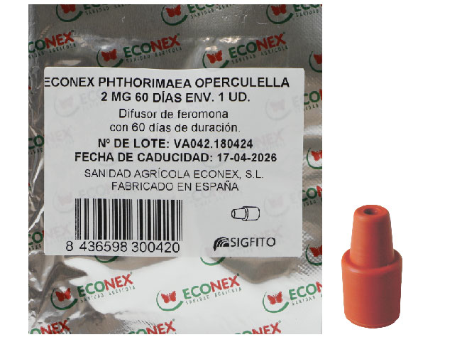 Difusor de feromonas ECONEX PHTHORIMAEA OPERCULELLA 2 MG 60 DÍAS